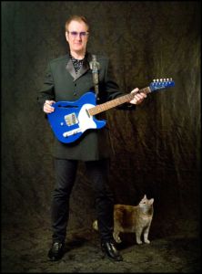 Aquaman with Emmaline Cricket (the cat). Photo Deone Jahnke