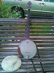 This is the only photo I currently have showing the old signed drum head.