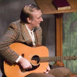 The Road Where It Curves Away (2008) - as Loudin.
Old age make up & a COMB OVER...hopefully this is not a preview of things to come...